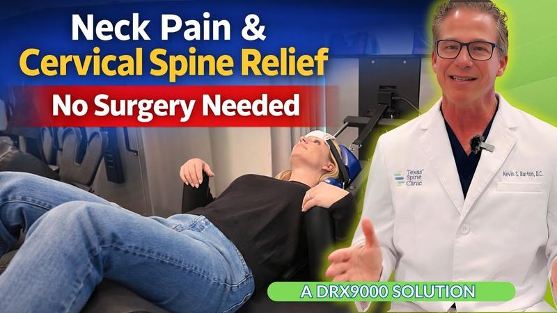 Video: a cervical DRX9000 decompression session demonstrated.